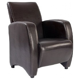 Norfolk Chocolate Leather Look Armchair £252 -