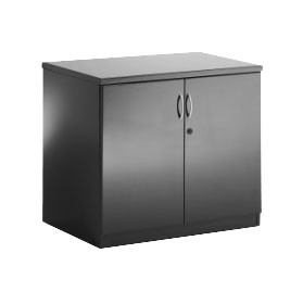 Black Lumina High Gloss Double Door Cupboard £324 -