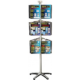 Freestanding Literature Carousel 18 x A4 Pockets £173 -