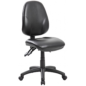 Comfort Ergo 3-Lever Leather Operator Chairs £80 -