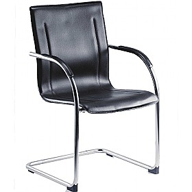 Guest Leather Effect Visitor Chair