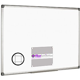 Bi-Office Magnetic Gridded Whiteboard