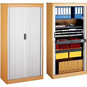 System Storage Tambour Door Cupboards