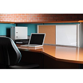 Bi-Office Desktop Combi Cork / Magnetic Whiteboard
