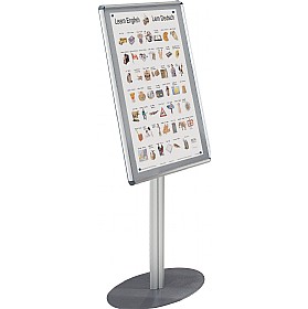 Freestanding Aluminium Framed Shield Noticeboard