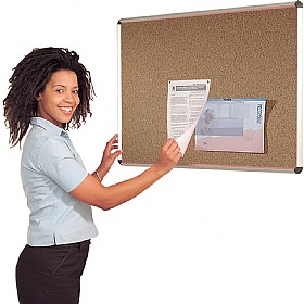 Aluminium Frame Cork Shield Noticeboards