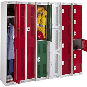 Store-It Perforated Door Metric Lockers With ActiveCoat