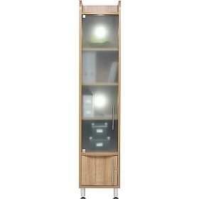 Trilogy Tall Narrow Glass Cupboard Trilogy Boardroom Storage