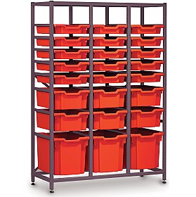 Gratnells 3 Column Midi 24 Tray Storage Rack