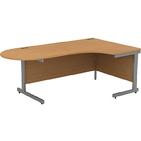 Alpha Plus Executive Radial D-End Corner Office Desk