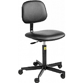 Static Dissipative Vinyl Chair With Castors