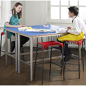 Premium Frame H-Frame Science Lab Table