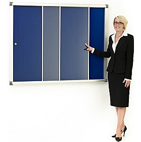 Province Blazemaster Acrylic Sliding Door Tamperproof Noticeboards