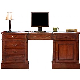 Argento Solid Mahogany Executive Computer Desk