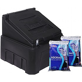 Recycled 200 Litre Grit Bin & De-icing Salt Bundle