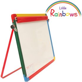 Little Rainbows Non Magnetic Whiteboard Desktop Easel