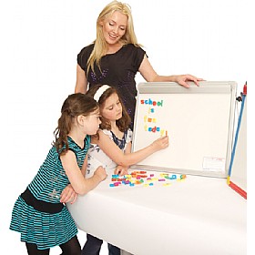 Little Rainbows Magnetic Whiteboard Desktop Easel