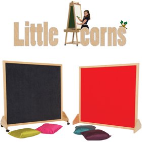Little Acorns Solid Wood Framed Partition Screens