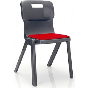 Titan One Piece Classroom Chair With Seat Pad