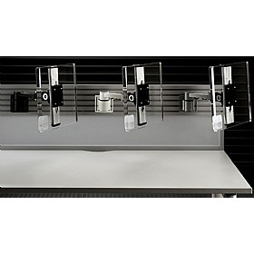 X-Stream Single Beam Monitor Arm With Rail Fixing and Front End Adjustment