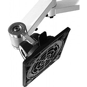 X-Stream Dual Beam Monitor Arm With Rail Fixing and Front End Adjustment