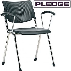 Pledge Mia Polypropylene 4 Leg Conference Armchair