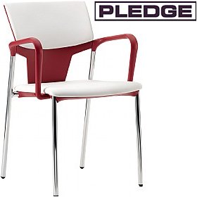 Pledge Ikon Upholstered 4 Leg Conference Armchair