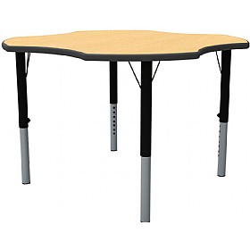Height Adjustable Clover Theme Table