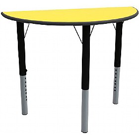 Height Adjustable Semi Circular Tables