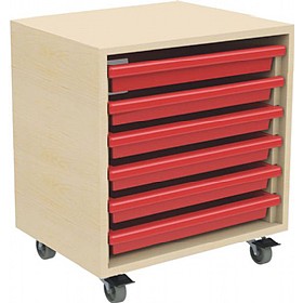 6 Tray Mobile Art & Paper Storage Unit