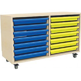 14 Tray Mobile Art & Paper Storage Unit