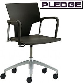 Pledge Ikon Polypropylene Swivel Conference Armchair