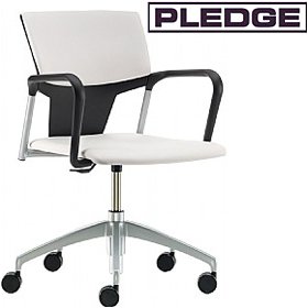 Pledge Ikon Upholstered Swivel Conference Armchair