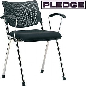 Pledge Mia 4 Leg Conference Armchair