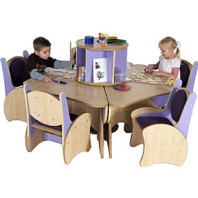 Pentagon Table & Chairs Reading Centre Bundle Deal