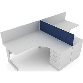 Elite Kassini Contract Rectangular Pedestal Return Screens