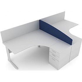 Elite Kassini Contract Curved Pedestal Return Screens