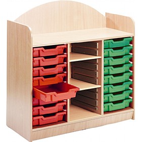 Stretton 16 Tray Storage Unit With Adjustable Shelves