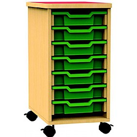 Funky Single Bay Mobile Tray Unit