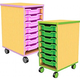Edge Single Bay Mobile Shallow Tray Units