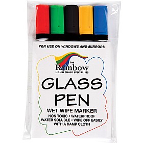 Glass and Blackboard Narrow Tip Coloured Marker Pens