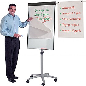 Buzzard Mobile Flipchart Easel
