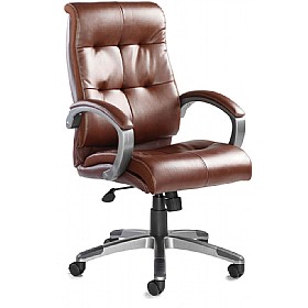Carini Leather Faced Managers Chair