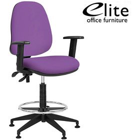 Elite Team Plus High Back Draughtsman Chairs