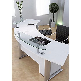 Elite Optima Plus Radius Reception Desks