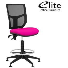 Elite Team Plus Mesh Back Draughtsman Chair