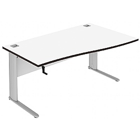 Elite Optima Plus Height Adjustable Single Wave Desks