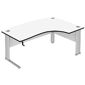 Elite Optima Plus Height Adjustable Bow Fronted Ergonomic Office Desks
