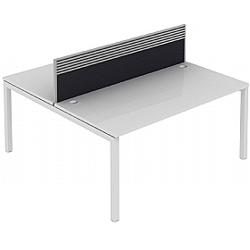 Elite Matrix Double Bench Fabric System Screen With Management Rail