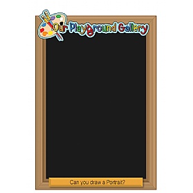 Our Gallery Portrait Chalkboard